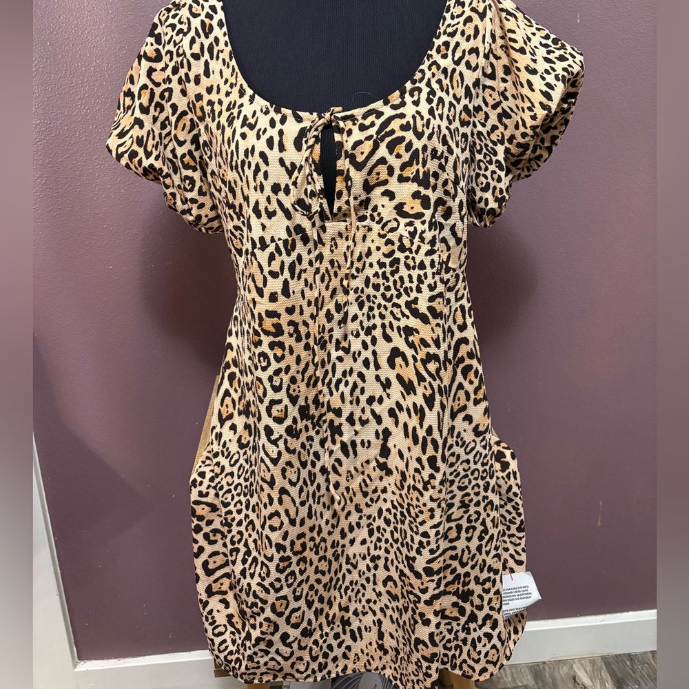 Asos cheetah print dress mini